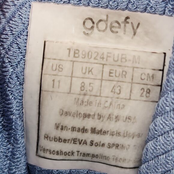 Gdefy Gravity Defyer Mighty Walker Shoes Women Size 11 Blue - Picture 9 of 9
